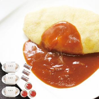 オムライスの北極星 チキンオムライスとトマトのソルベ